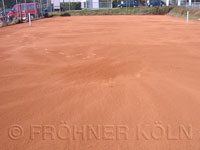 Trockene Methode - komplett eingestreuter Platz