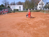 Trockene Methode - Abwalzen des neuen Materials